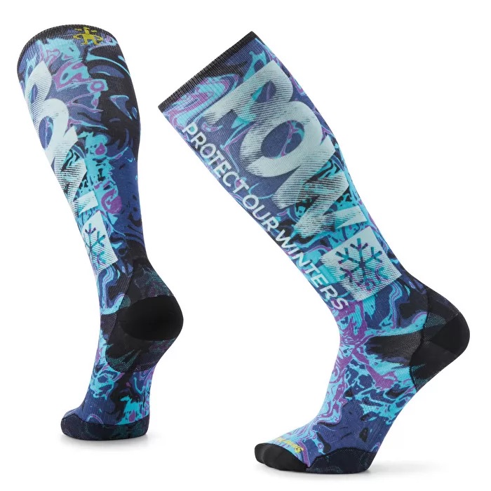 SMARTWOOL SOCKS SNOW PERFORMANCE ZERO CUSHION - POW PRINT