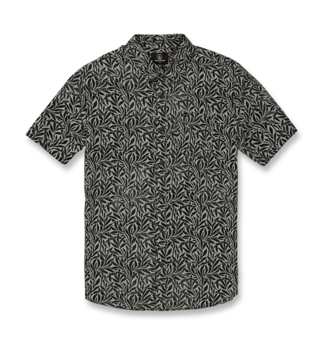 CHEMISE VOLCOM FALLING LEAF SHORT SLEEVE - PEWTER