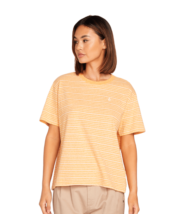 VOLCOM WOMEN'S PARTY PACK SHORT SLEEVE TEE - VINTAGE GOLD