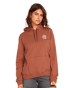 COTON OUATÉ VOLCOM TRULY DEAL HOODIE POUR FEMME - DARK CLAY