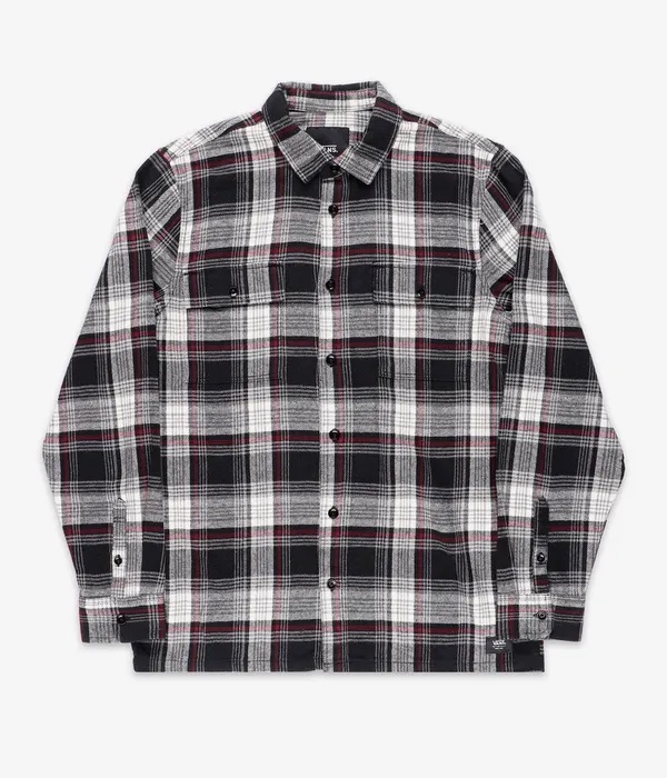 CHEMISE VANS HELLESON LS  SHIRT - BLACK/ANTIQUE WHITE