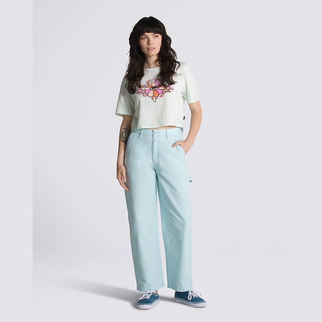 PANTALON VANS GROUND WORK HIGH RISE CARPENTER POUR FEMME - BLUE GLOW
