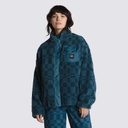 SHERPA JACKET VANS KEANA JACQUARD FOR WOMEN - VANS TEAL