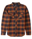 ELEMENT TACOMA FLANNEL LONG SLEEVE SHIRT - GOLD BROWN