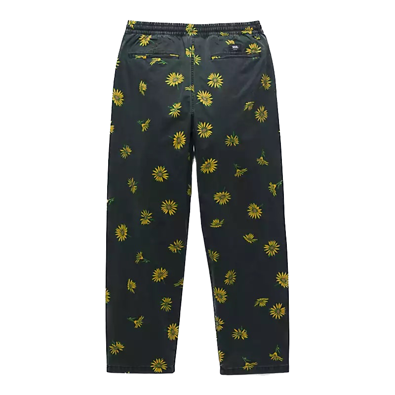 PANTALON VANS RANGE BAGGY TAPERED  ELASTIC WAIST PANT - NOIR/OLD GOLD