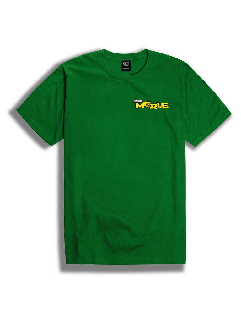 T-SHIRT BROTHER MERLE MULLET MAN - KELLY GREEN
