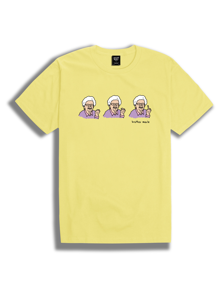 T-SHIRT BROTHER MERLE BETTY SEQUENCE - BANANA