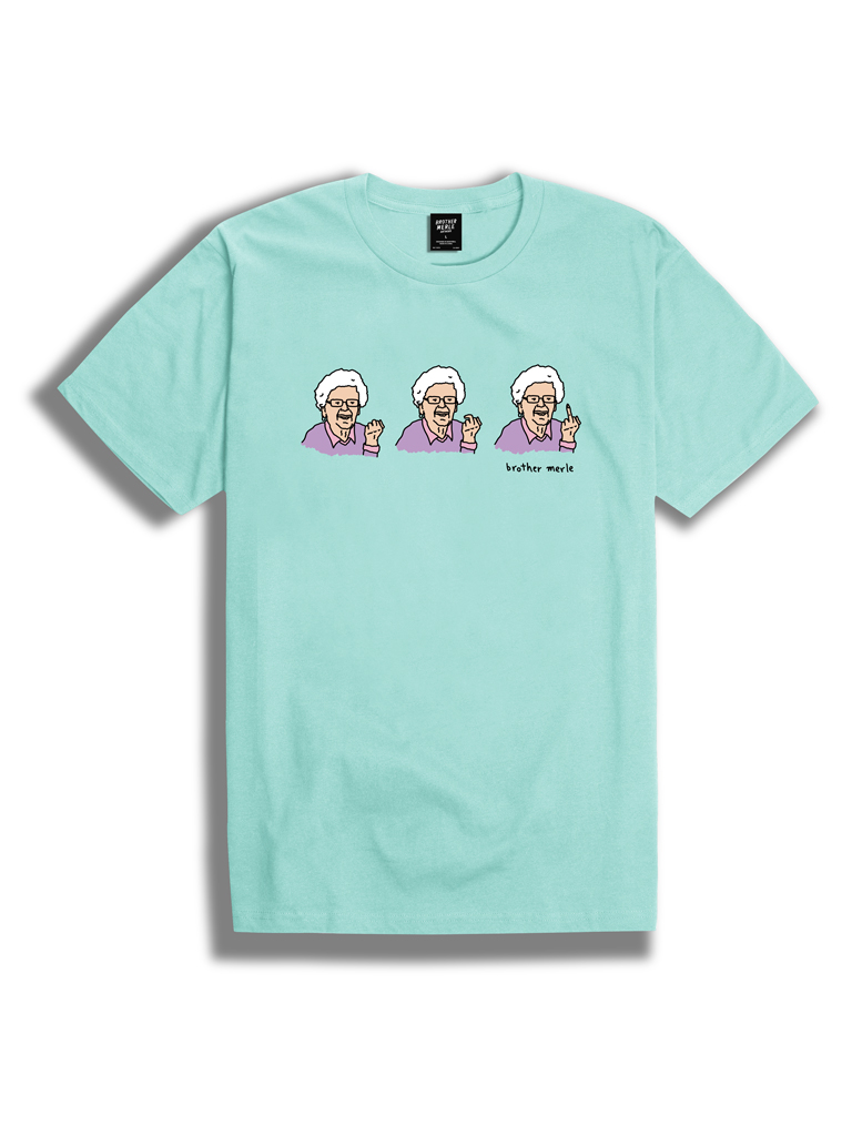 T-SHIRT BROTHER MERLE BETTY SEQUENCE - CELADON