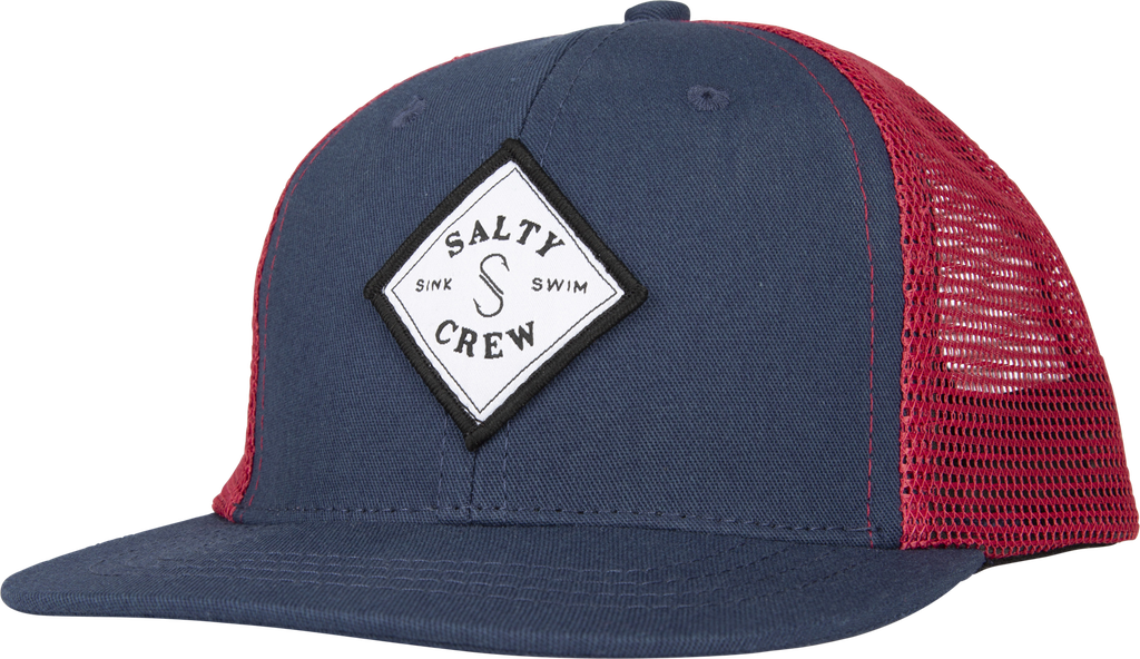 CASQUETTE SALTY CREW JUNIOR SEALINE RETRO TRUCKER - NAVY/RED