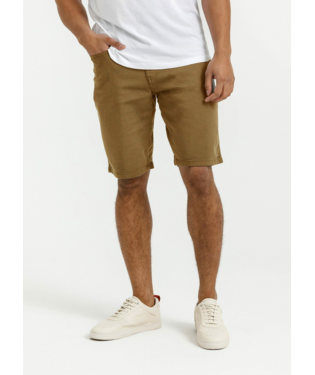 SHORT DUER NO SWEAT RELAXED - TOBACCO