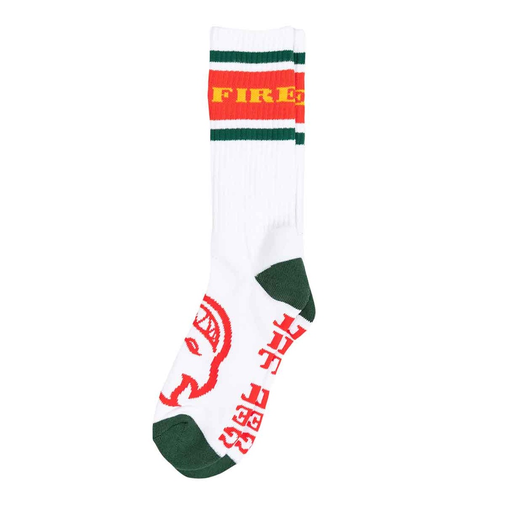 BAS SPITFIRE CLASSIC 87 BIGHEAD SOCK - WHITE/RED/GREEN/GOLD
