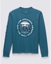 VANS BOYS LONG SLEEVE OFF THE WALL COMPANY - TEAL