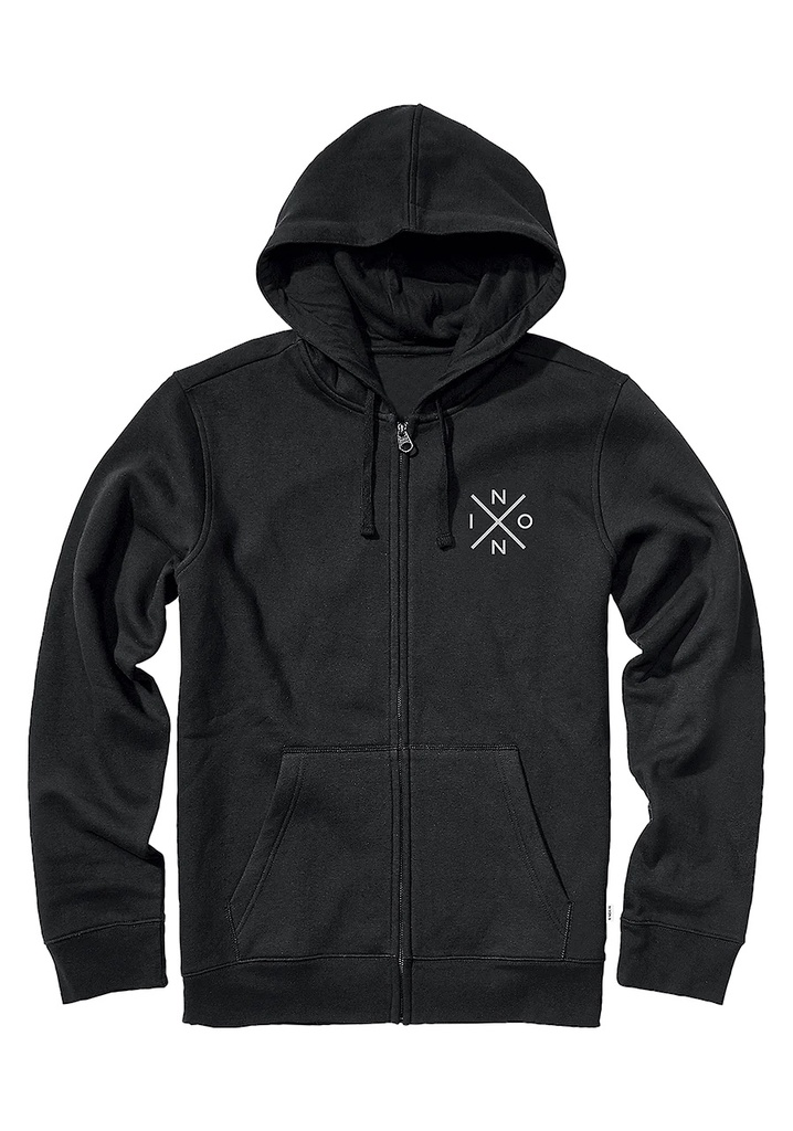 HOODIE NIXON SPOT FULL ZIP - BLACK