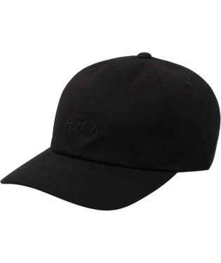 RVCA PTC 6 PANEL HAT - BLACK