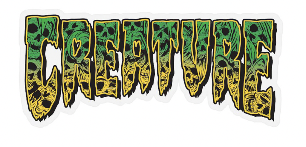  CREATURE STICKERS CATACOMB MYLAR 6.25in