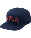 RVCA ARCHED SNAPBACK HAT - MOODY BLUE