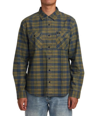 CHEMISE RVCA PANHANDLE LONG SLEEVE FLANNEL - WOOD