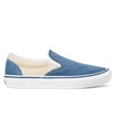 SOULIER VANS SKATE SLIP-ON - CREAM/LIGHT NAVY