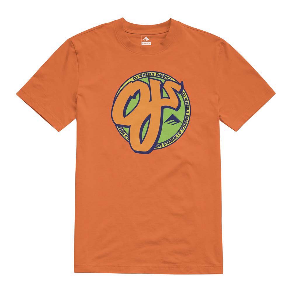 T-SHIRT EMERICA OJS CIRCLE TEE - ORANGE