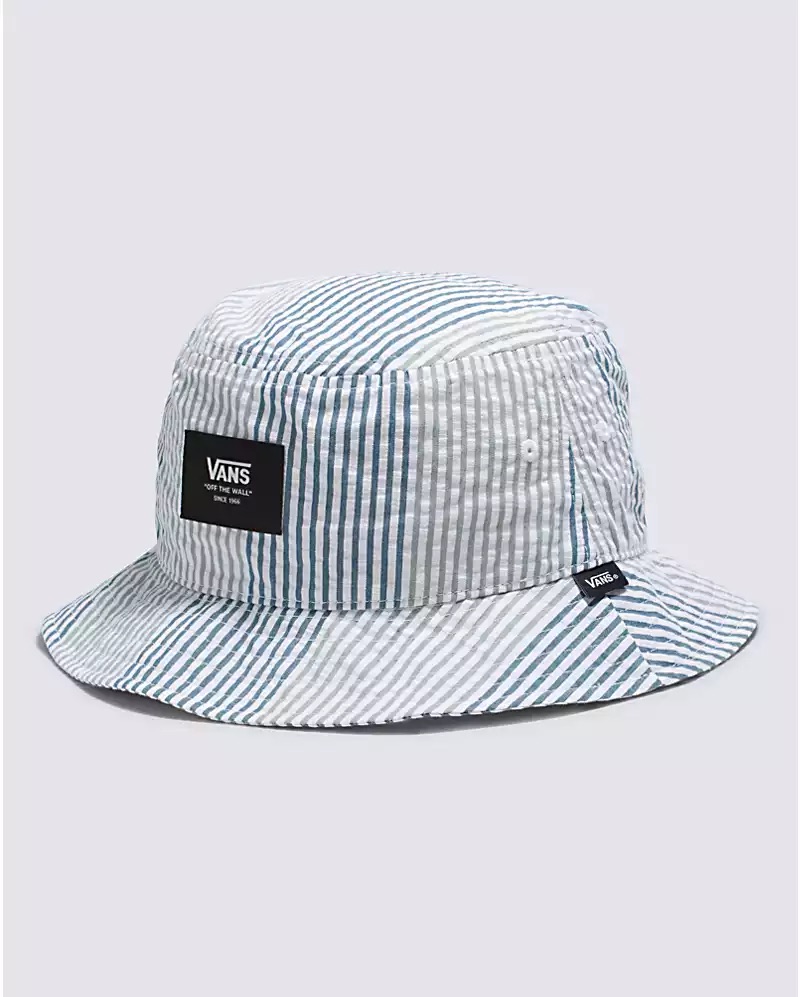 CHAPEAU VANS PATCH BUCKET HAT - BLANC/OATMEAL