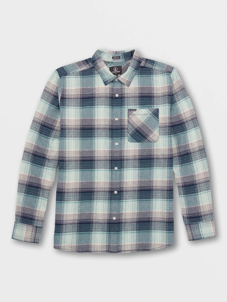 VOLCOM GLENSTONE LS WOVEN - NAVY