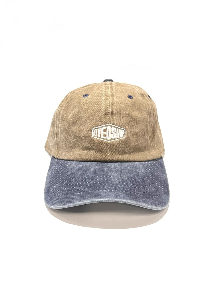 5-0 Cornerstore Dye Hat - Khaki/Navy