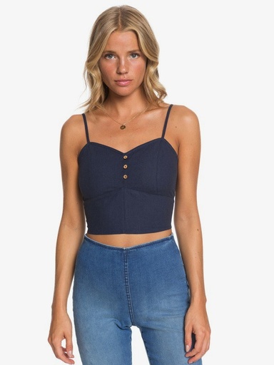 ROXY CROP TOP - SPRING NIGHT LIGHT STRAPPY