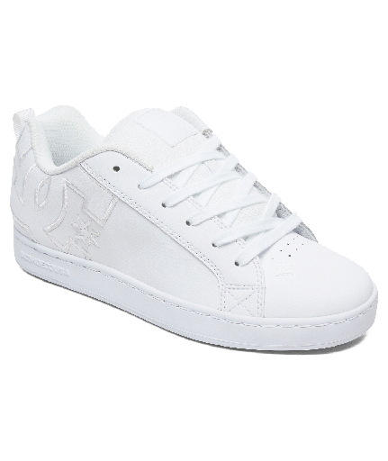 DC SHOES WOMEN'S COURT GRAFFIK - WHITE/WHITE/WHITE