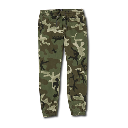 VOLCOM FRICKIN SLIM JOGGER ARMY PANTS BOYS