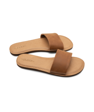 VOLCOM SANDALS SIMPLE SLIDE TAN FOR WOMEN