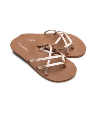 VOLCOM SANDALS NEW SCHOOL II ROSE GOLD FOR WOMEN