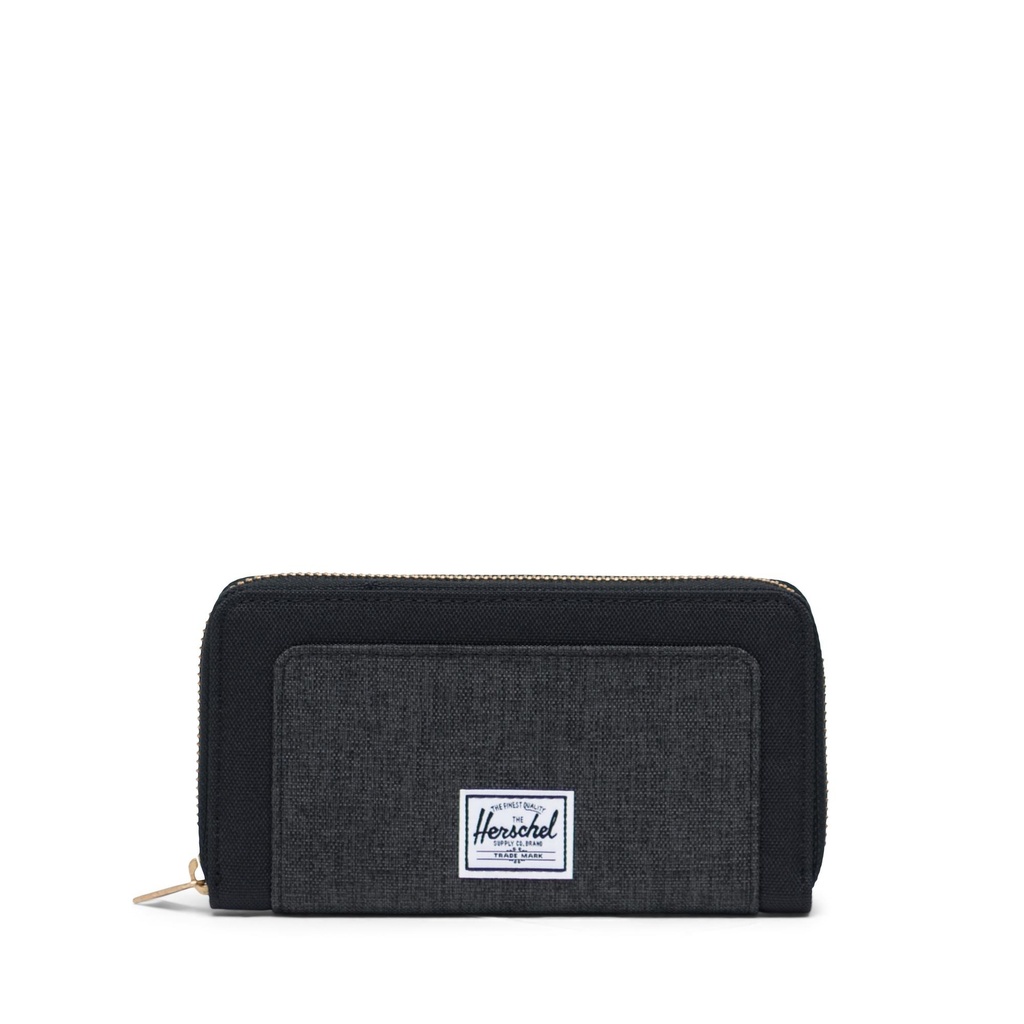 PORTEFEUILLE HERSCHEL THOMAS W POLY - BLACK CROSSHATCH