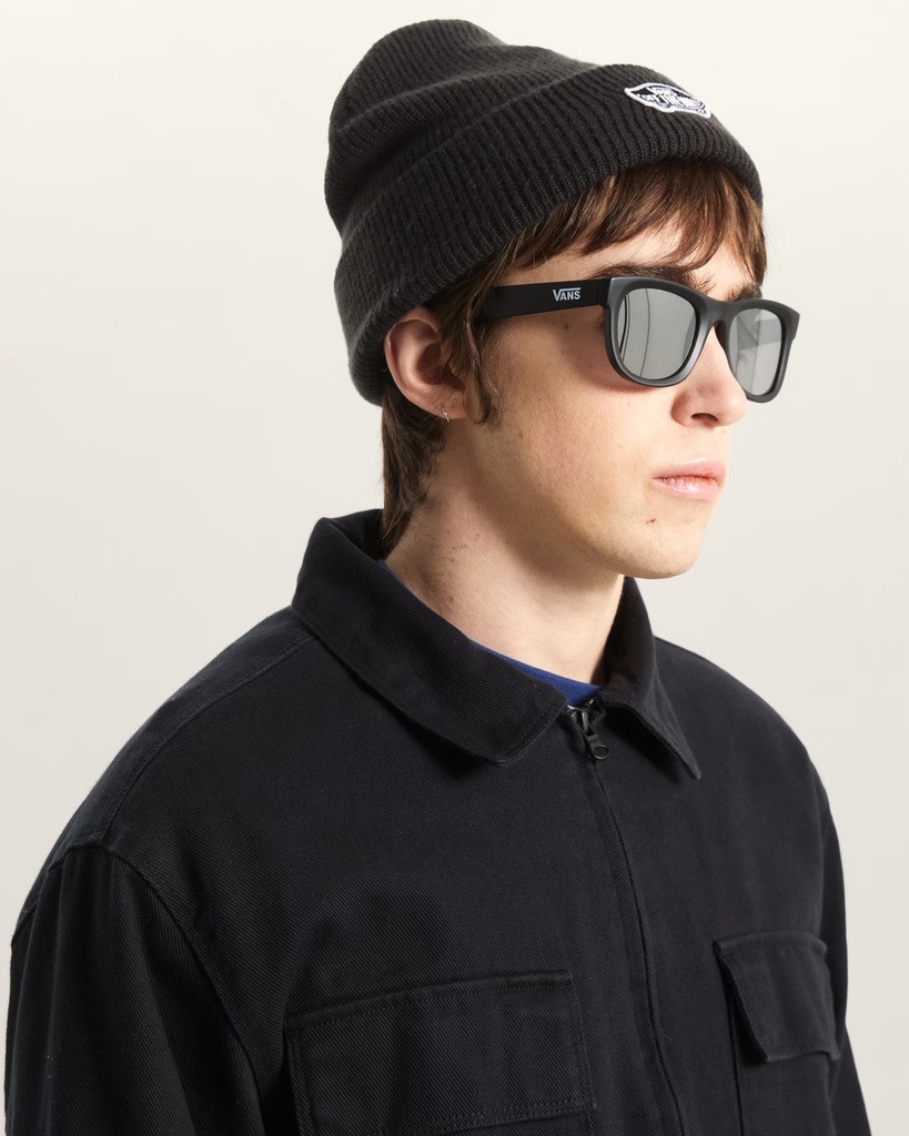 VANS SUNGLASSES SPICOLI SHADES MATTE BLACK/SILVER MIRROR