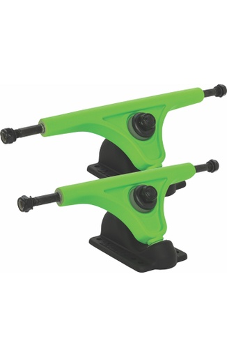 GLOBE SLANT MAG REVERSE KINGPIN TRUCKS 180mm FLUORO GREEN/BLACK