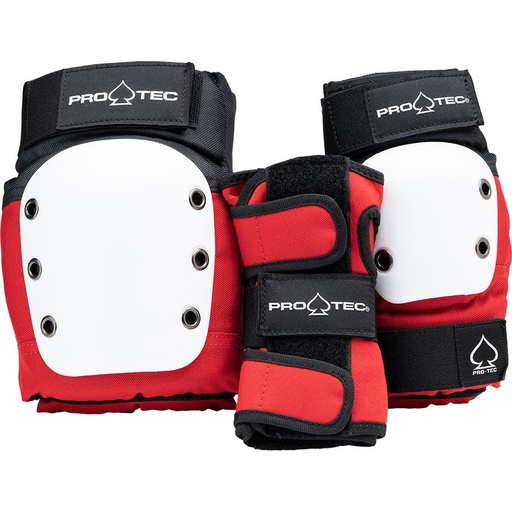 Pro-tec Jr. Street Gear 3 Pack - Red White Black