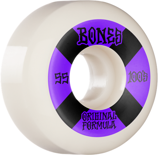 BONES WHEELS - V5 SIDECUTS 100'S 55mm WHITE