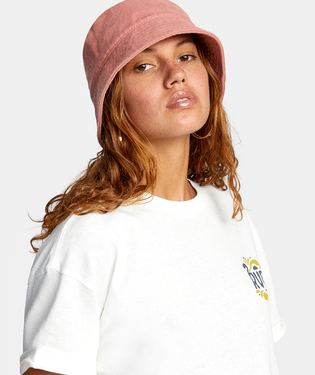 RVCA DROP IN BUCKET HAT FOR WOMEN - PINK
