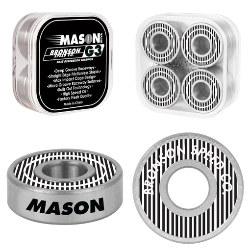 BRONSON PRO BEARINGS G3 MASON SILVA