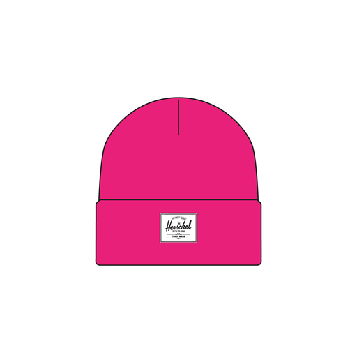 HERSCHEL BABY BEANIE 6-18 MONTHS POLYESTER - NEON PINK