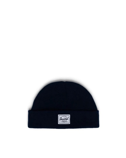 HERSCHEL BABY BEANIE 6-18 MONTHS POLYESTER - PEACOAT