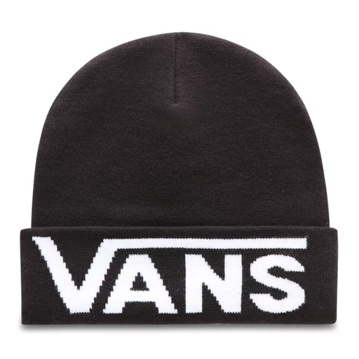TUQUE VANS DROP V TALL CUFF BEANIE - NOIR/BLANC