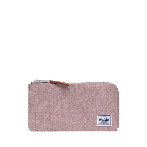 HERSCHEL JACK LARGE POLY WALLET - ASH ROSE CROSSHATCH