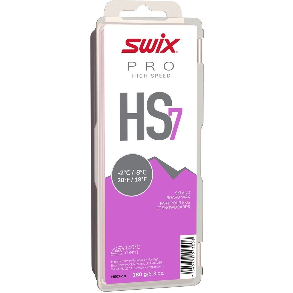 Cire Swix HS7 Violet, -2°C/-8°C, 180g