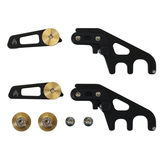 PIÈCES SPARK R&D CROSSBAR CLIPS THROUGH-MOUNT - NOIR