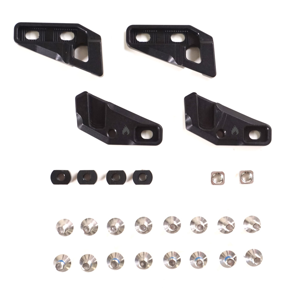 PIÈCES SPARK R&D FIXIE CLIPS THROUGH-MOUNT