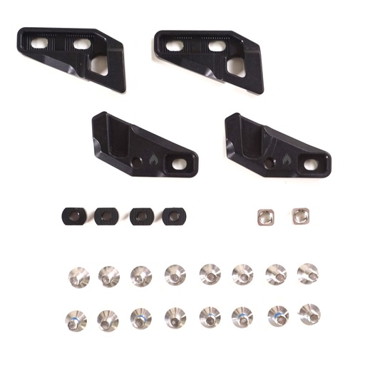 PIÈCES SPARK R&D FIXIE CLIPS THROUGH-MOUNT