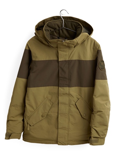 WINTER JACKET BURTON BOY'S SYMBOL JACKET - MARTINI OLIVE/FOREST NIGHT
