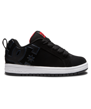 DC SHOES KID'S COURT GRAFFIK - BLACK/BLUE/RED