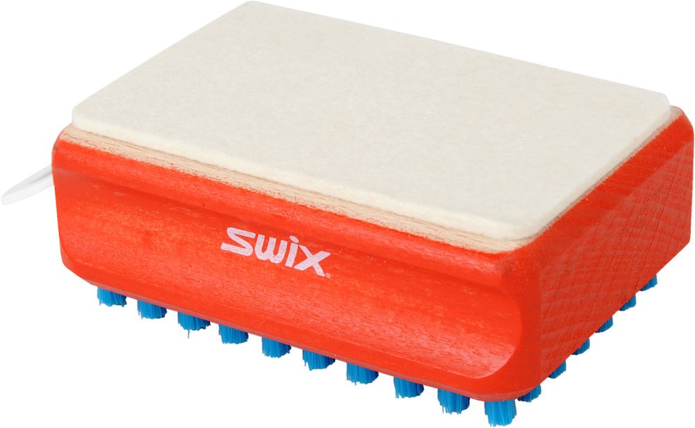 Brosse à Cirage Swix F4 Combi Felt and Blue Nylon Brush