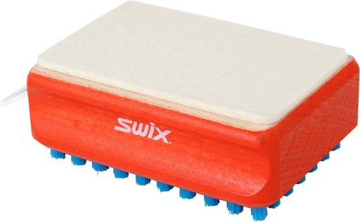 Brosse à Cirage Swix F4 Combi Felt and Blue Nylon Brush